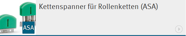 Kettenspanner für Rollenketten ASA des Technischen Büro TOBER für mechanische Antriebstechnik